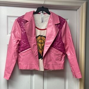 NWT- Minecraft Movie Pink Jacket L- XL